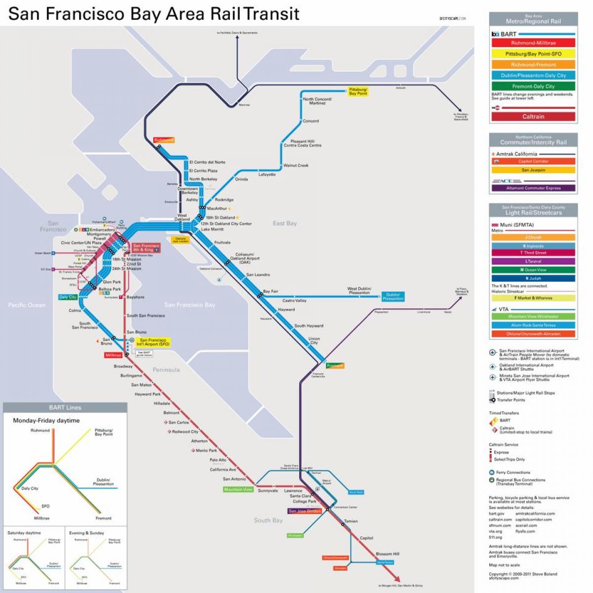 bart asemat San Francisco kartta