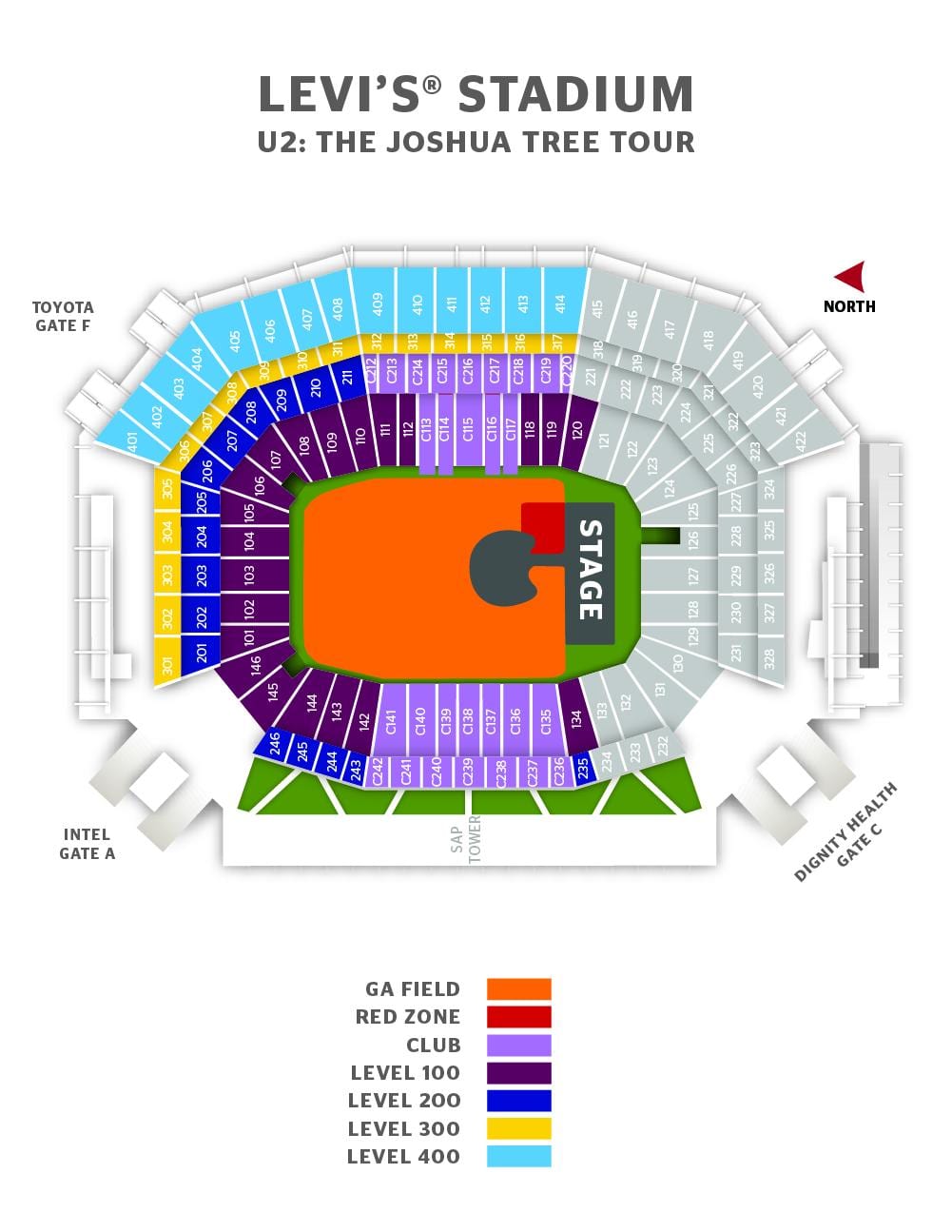 levi ' s stadium suite kartta