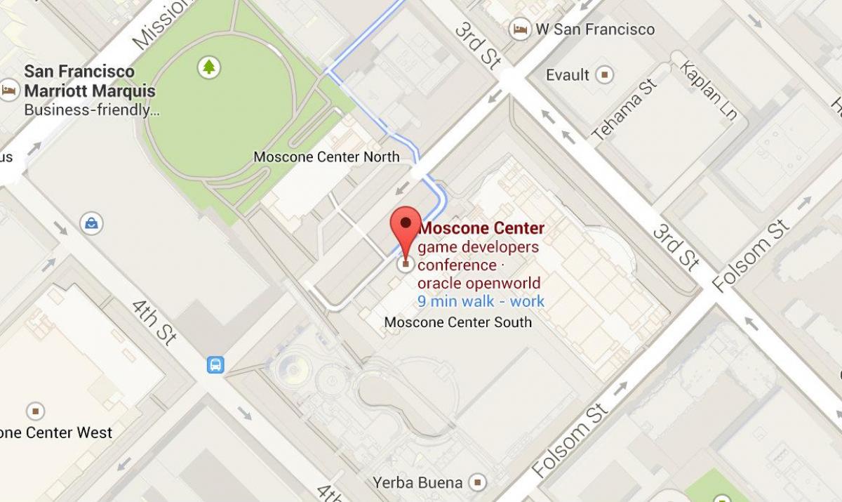 Kartta moscone center San Francisco