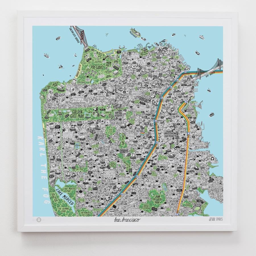Kartta San Francisco art