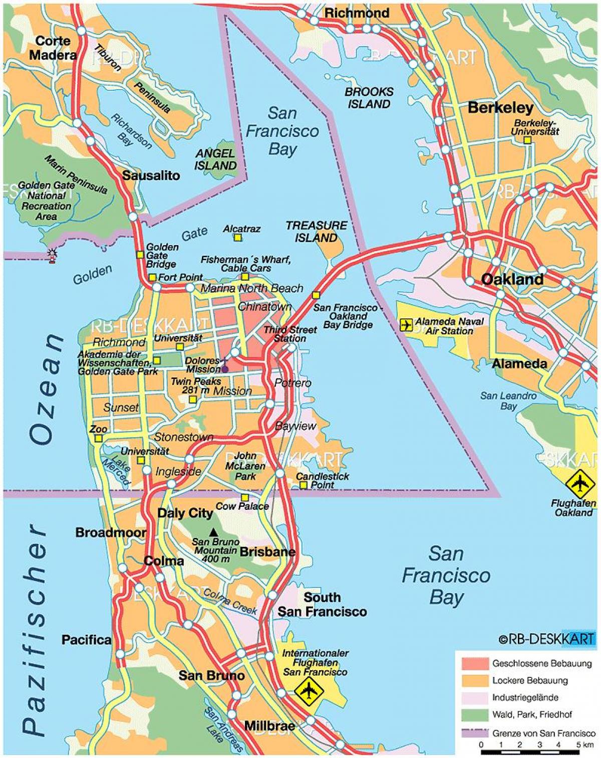 Kartta San Francisco county