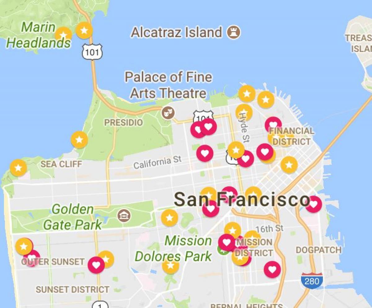 Kartta San Francisco financial district