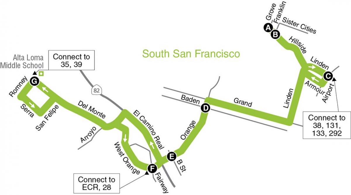 Kartta San Francisco peruskouluissa