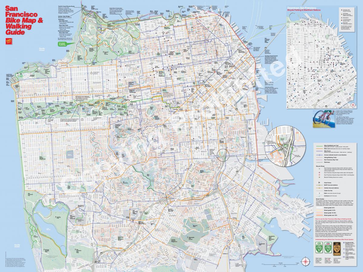 Kartta San Francisco polkupyörä