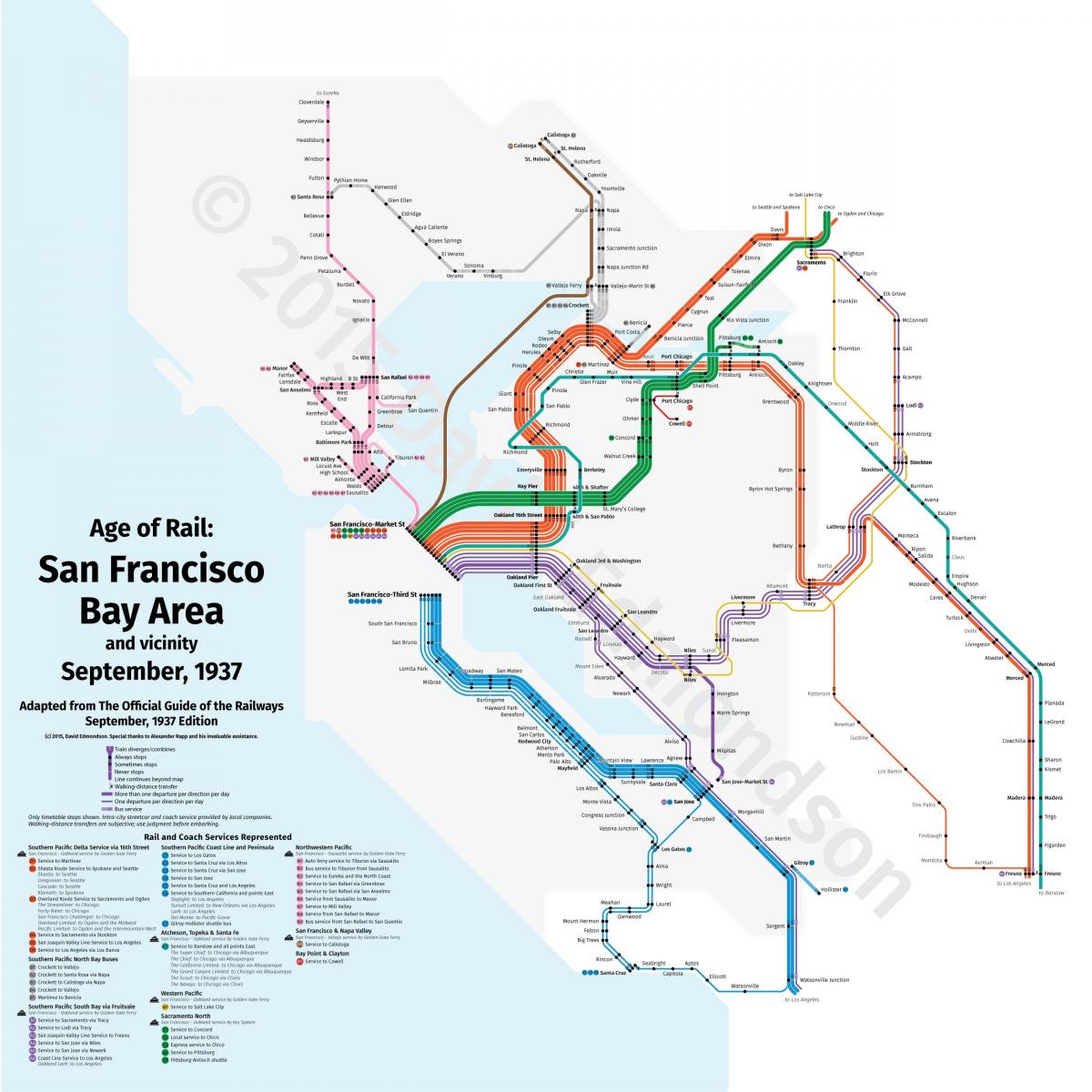 San Fran juna kartta