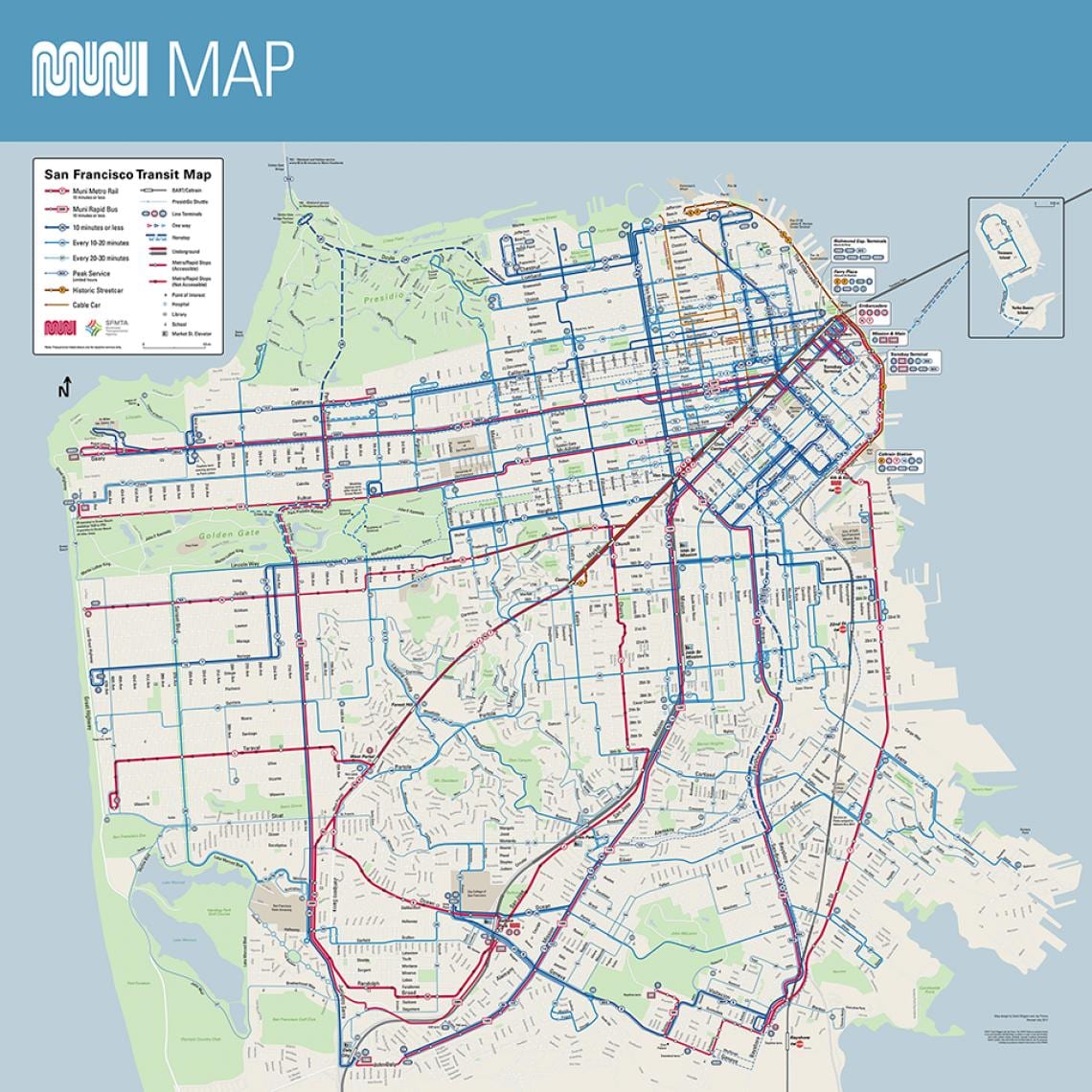 SFO muni kartta