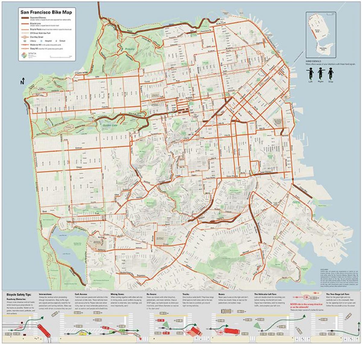 San Francisco bike kartta