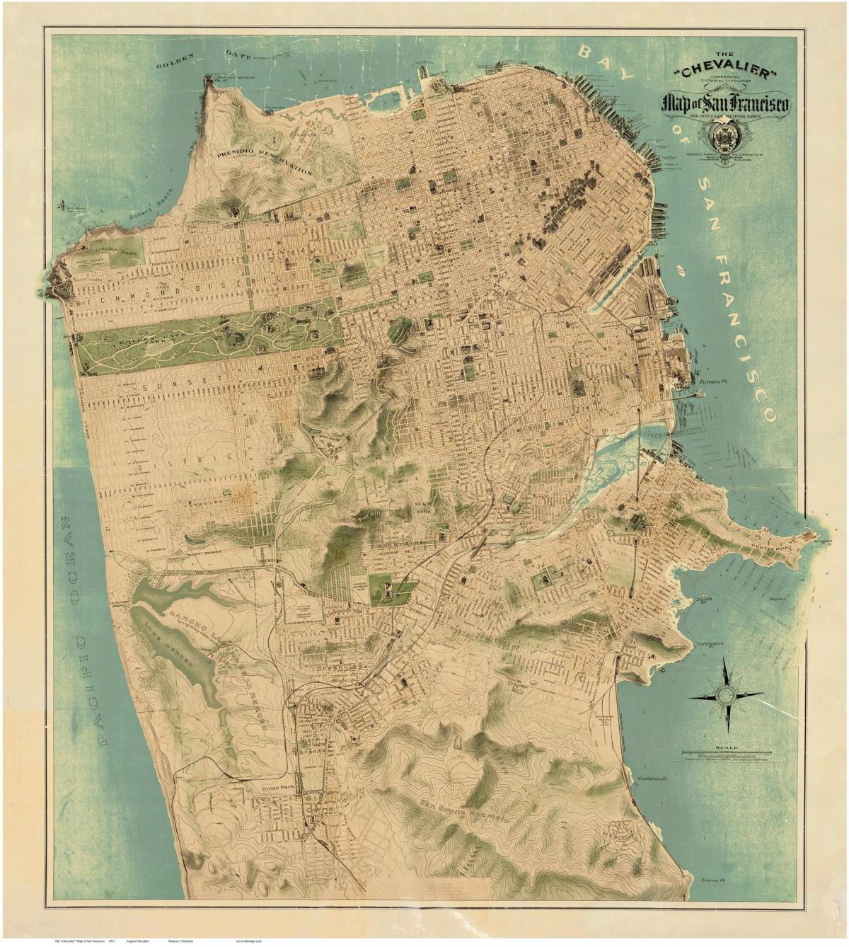 Kartta old San Francisco 
