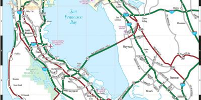 Kartta San Francisco bay area