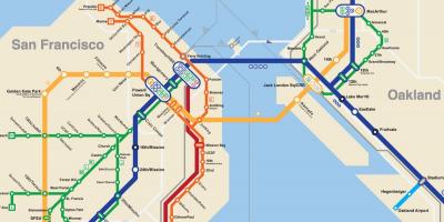 San Franciscon underground kartta