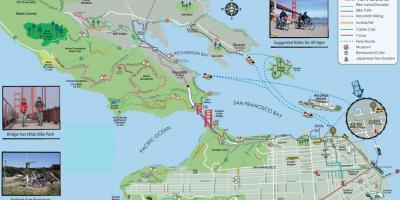 Kartta San Francisco bike tour