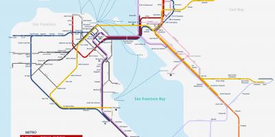 San Franciscon metron kartta