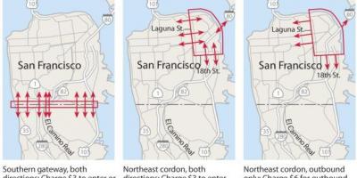 Kartta San Francisco tietulleja