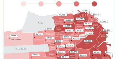 San Francisco vuokra hinnat kartta