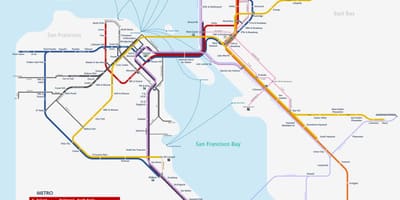 San Fran metro kartta