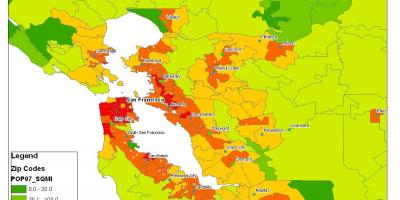 Kartta San Franciscon väestö
