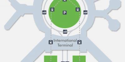 Kartta SFO lentokenttä terminaali 1