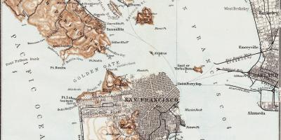 Kartta vintage-San Francisco 